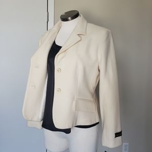 White Wool Jacket by "Harve Benard"